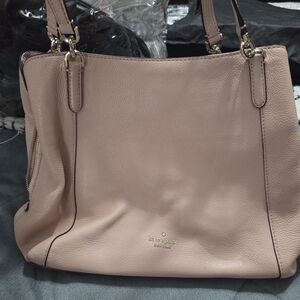 Kate Spade Pink Leather Tote Bag